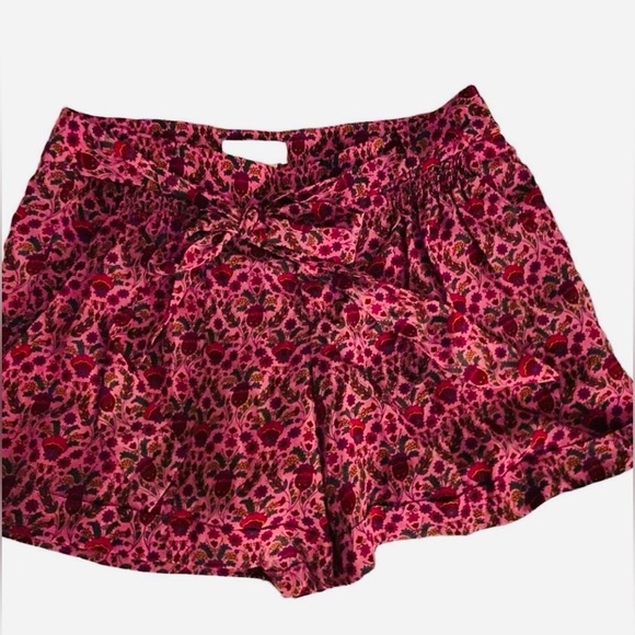 MM Couture by Miss Me Pink Floral Bag Shorts Size Med - Picture 2 of 8